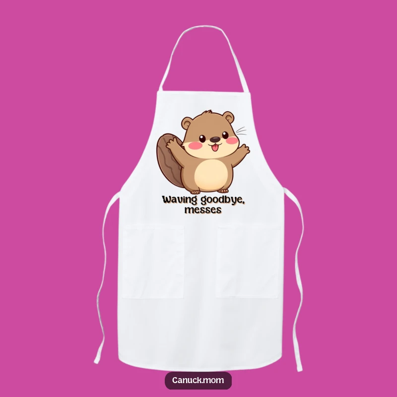 Funny Beaver Tail Animal Apron: Cook with Enthusiasm, Perfect Funny Kitchen Gift