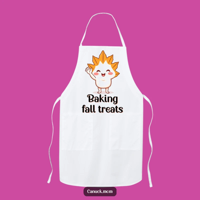 Funny Maple Leaf Wave Apron: Cook with Cheer in This Friendly Character