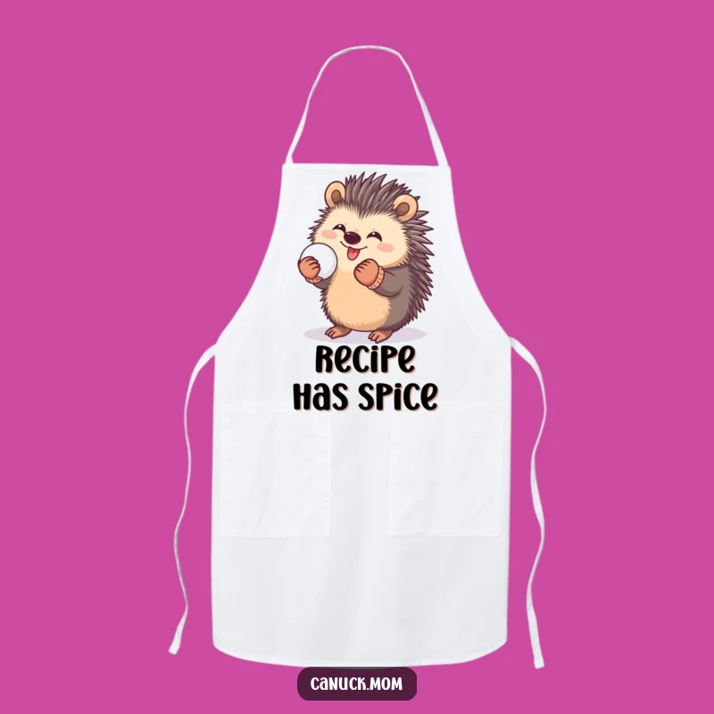 Funny Porcupine Snowball Apron: Kitchen Fun with a Porcupine - Funny Gift