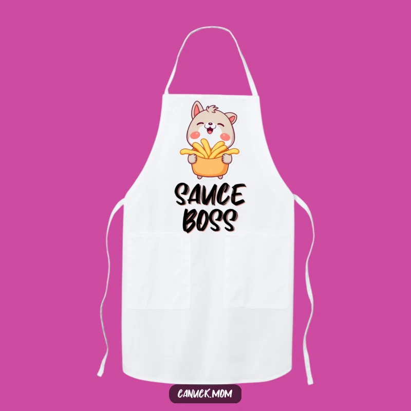 Funny Poutine Character Apron: Cook with a Smile and Flavor