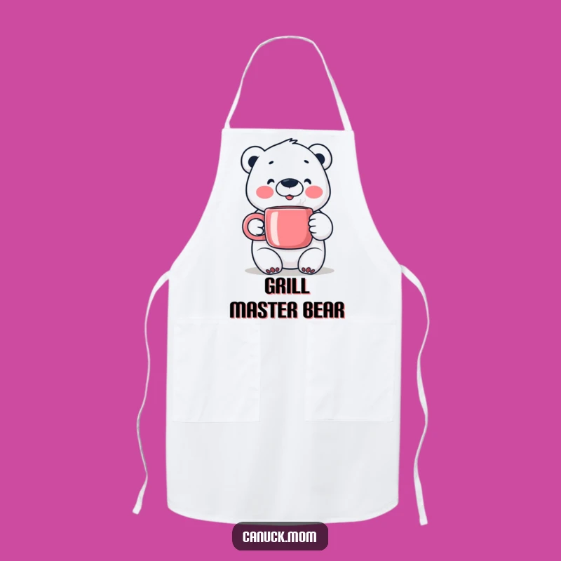 Happy Polar Bear Apron - Kitchen Fun with Arctic Charm