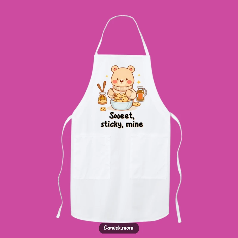 Funny Bear Baking Sweater Apron: Chef's Cozy Cookie Maker