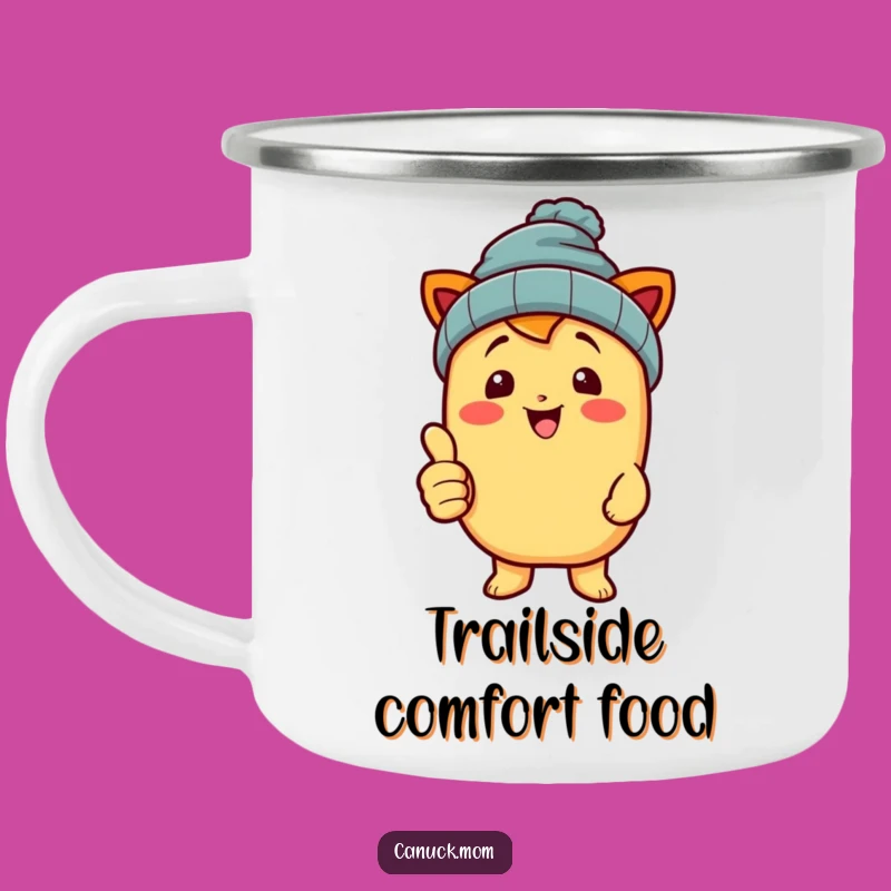 Funny Poutine Beanie Camping Mug - Comfort Food Adventures!