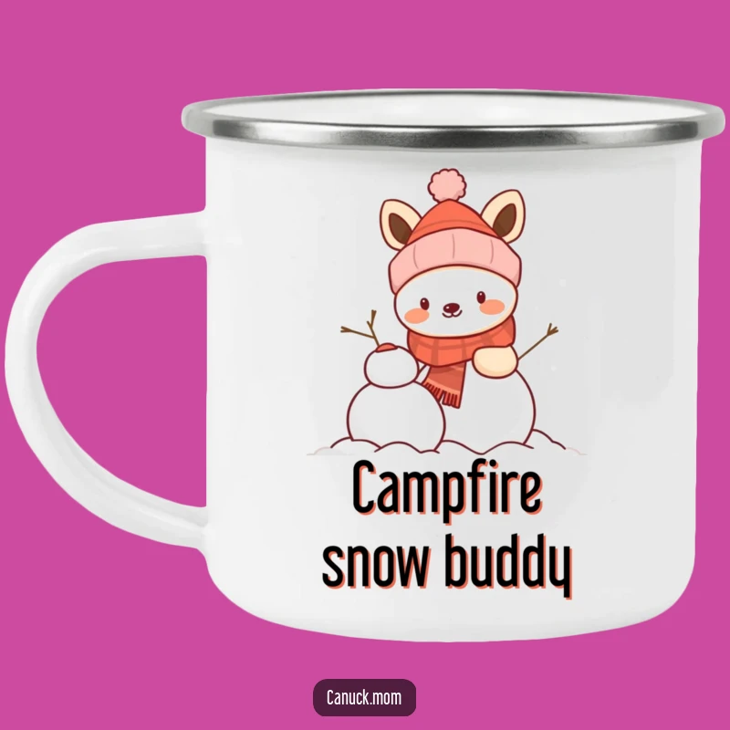 Funny Winter Camping Snowman Builder Mug - Outdoor Cheer Gift