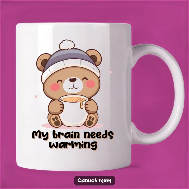 Funny Bear Sipping Cocoa Mug: A Cozy and Delightful Gift for Winter Lovers