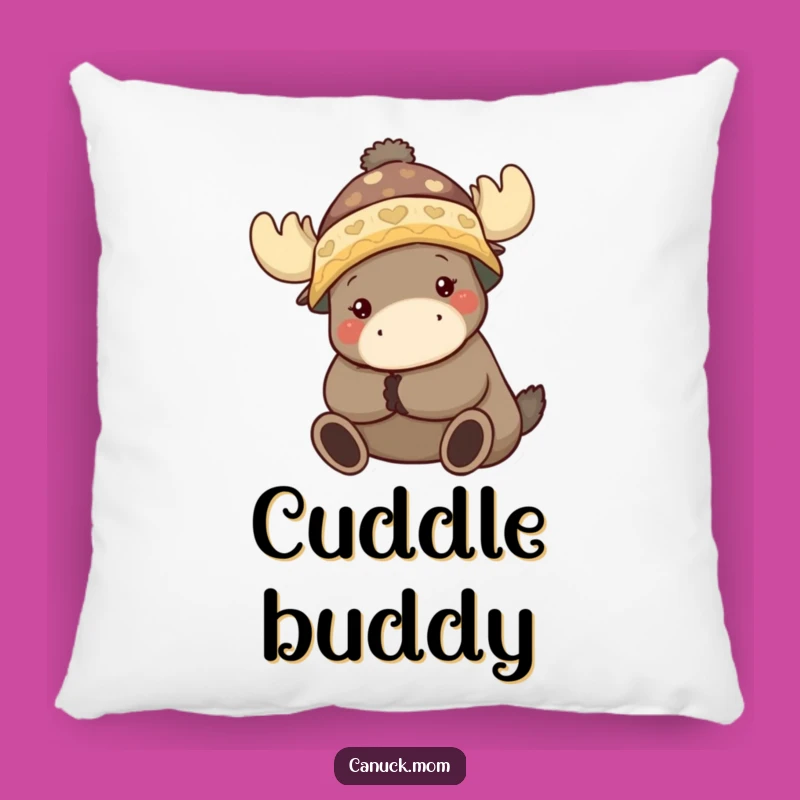 Funny Toque Character Moose Hug Pillow: Cozy Comfort and Charm