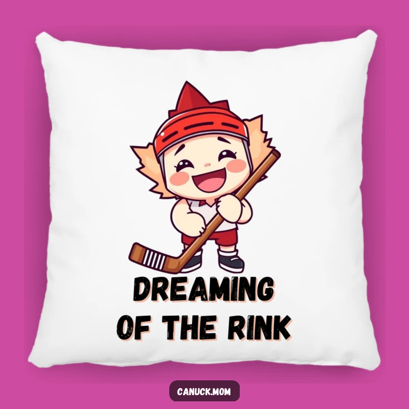 Funny Maple Leaf Hockey Pillow, Comfy Fan Humor Gift