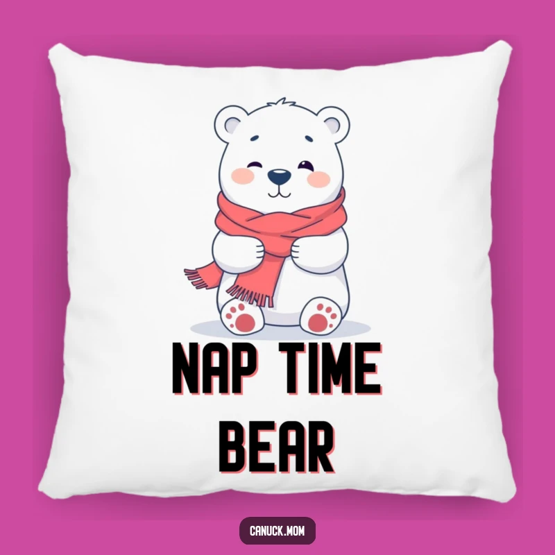 Funny Polar Bear Hug Pillow: Soft & Cuddly, Comforting Gift