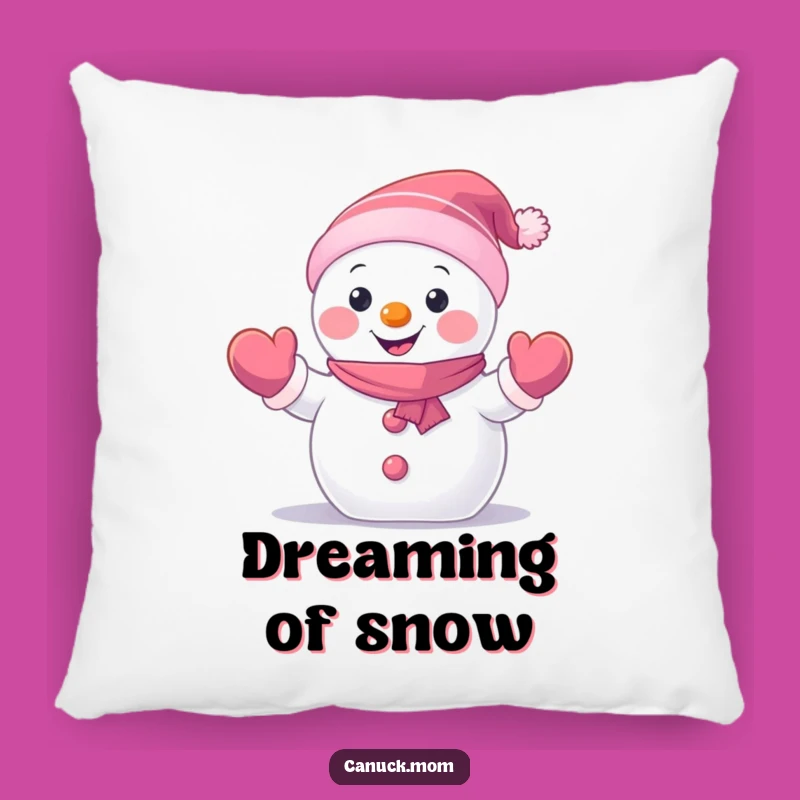 Funny Snowman Pillow: Cuddle Up with This Waving Character, a Soft Winter Funny Gift!