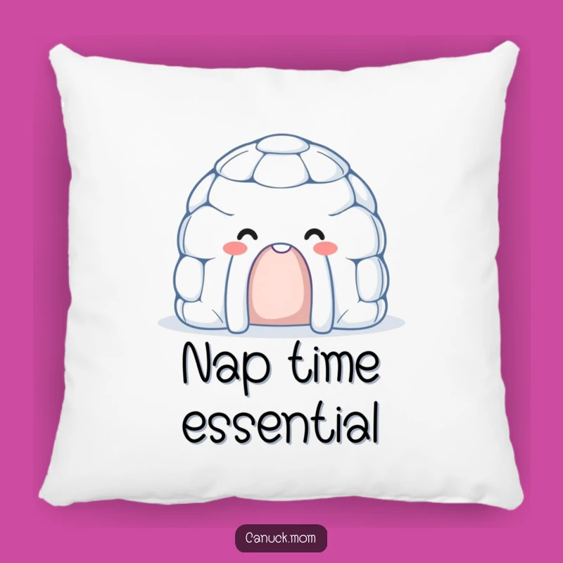 Smiling Igloo Pillow - Cozy Comfort with Friendly Winter Vibes