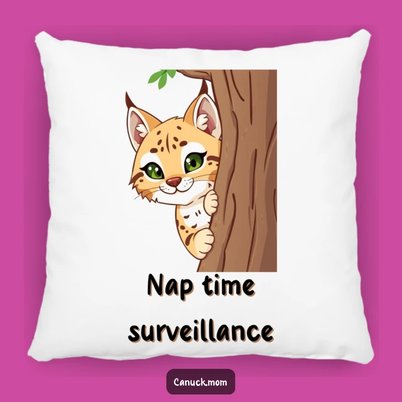 Cozy Funny Lynx Pillow - Add Curious Comfort to Your Home