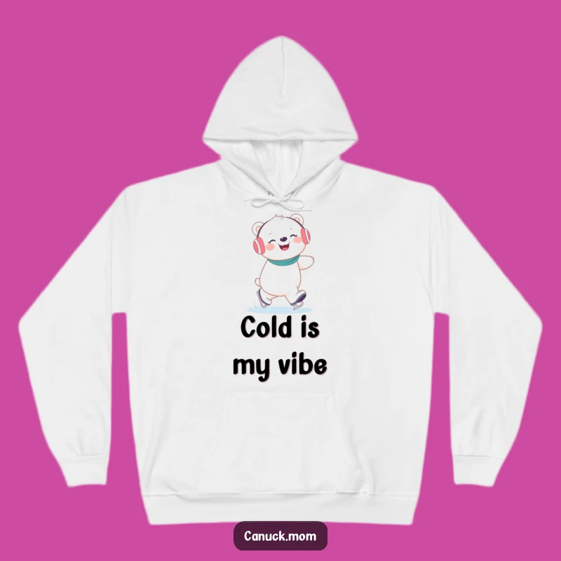 Funny Polar Bear Hockey Hoodie: Cozy Giggles for a Perfect Humorous Winter Gift