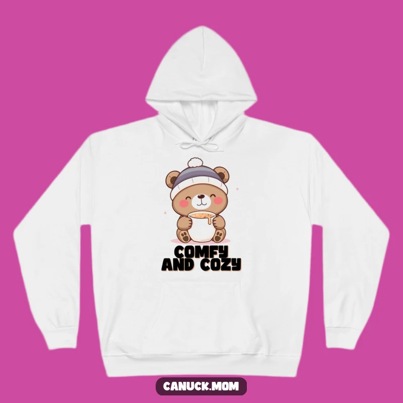 Funny Bear Hot Cocoa Hoodie: Ultimate Cozy Comfort, Perfect Winter Funny Gift
