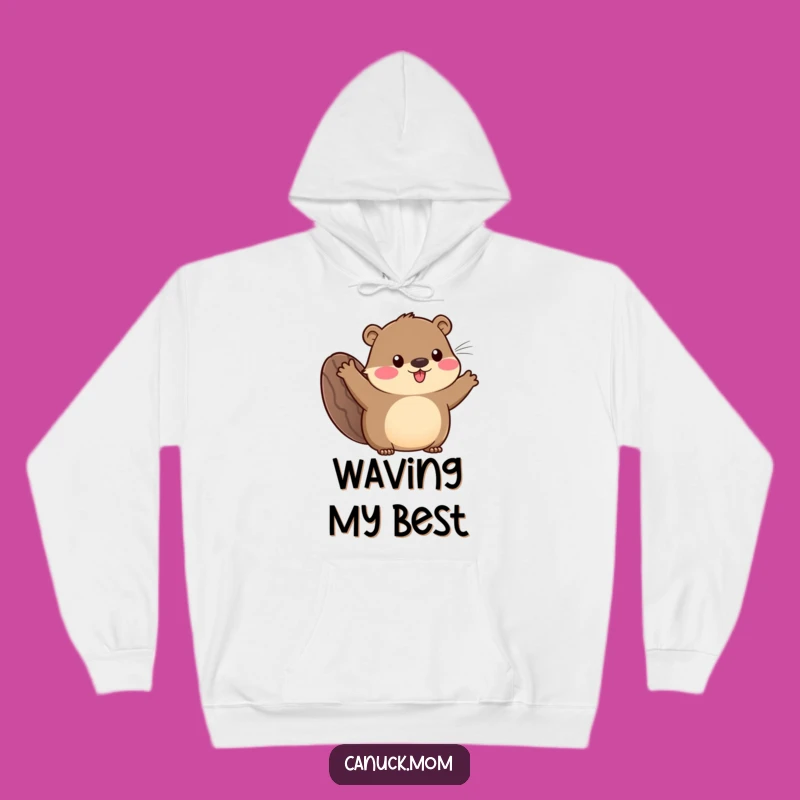 Cozy Funny Beaver Tail Animal Hoodie: Warm Waves, Ultimate Funny Gift