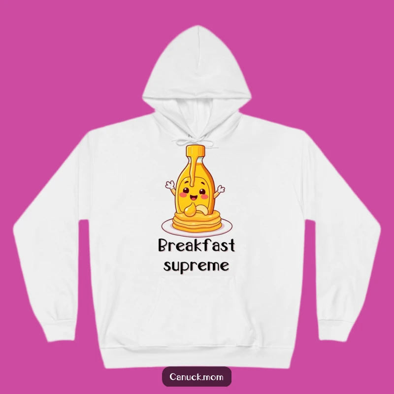 Cozy Funny Maple Syrup Hoodie - Warm Up with Breakfast Humor!