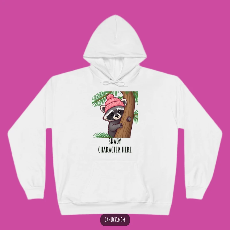 Funny Raccoon Hat Hoodie: Cozy Raccoon Peeking, Warm Woodland Gift!