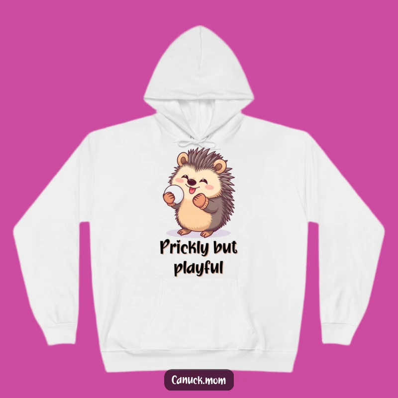 Funny Porcupine Snowball Hoodie: Cozy Playtime, Ultimate Funny Gift