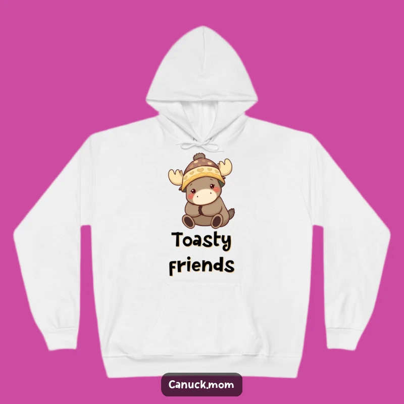 Funny Toque Character Moose Hug Hoodie: Ultimate Cozy Comfort