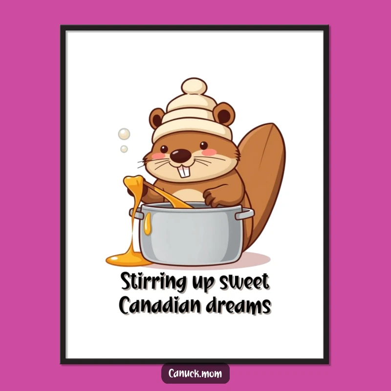 Free Printable Beaver Wall Art - Funny Canadian Downloadable Decor for Your Den