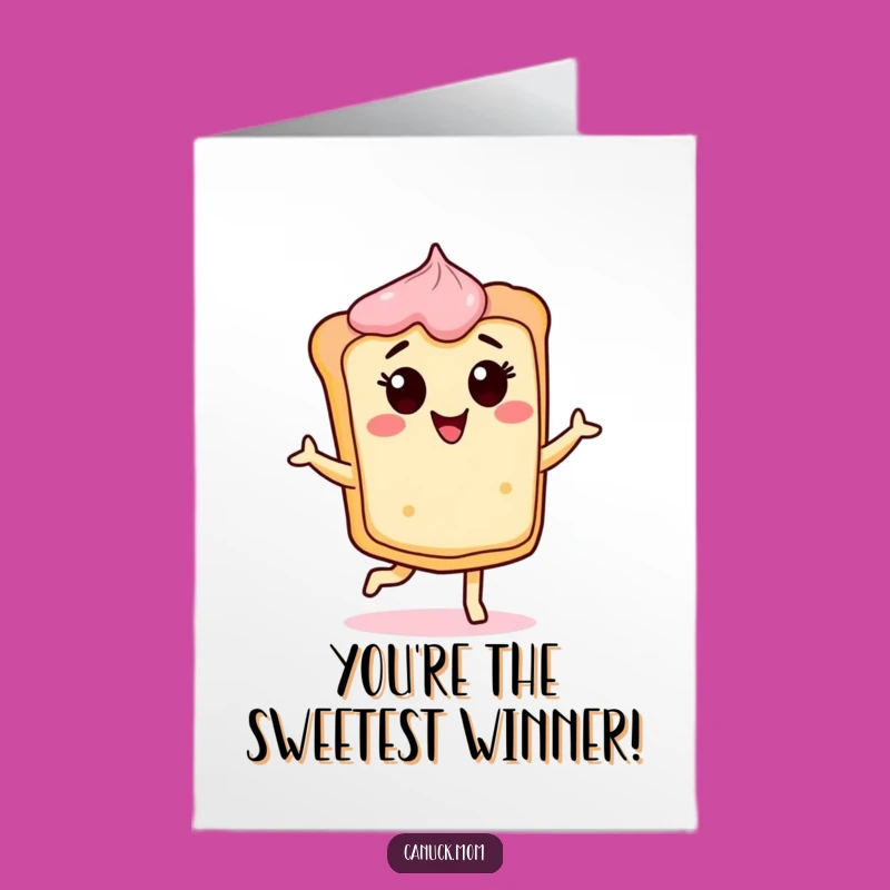 Free Printable Congrats Card: Butter Tart Dance, Downloadable Joy