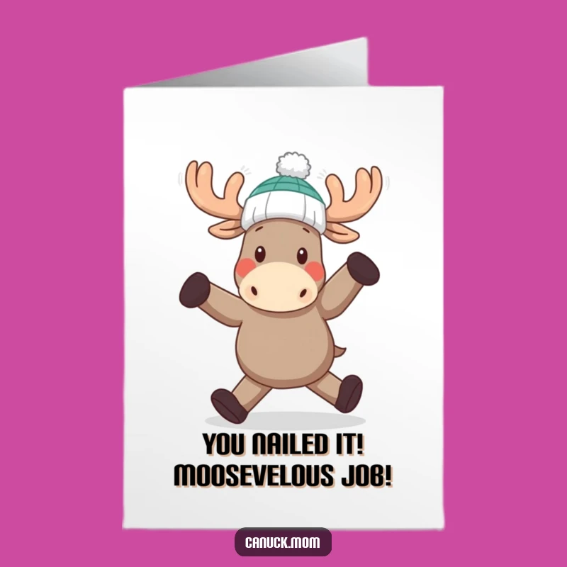 Free Printable Moose Dance Card - Hilarious Congrats Downloadable Gift for Any Occasion!