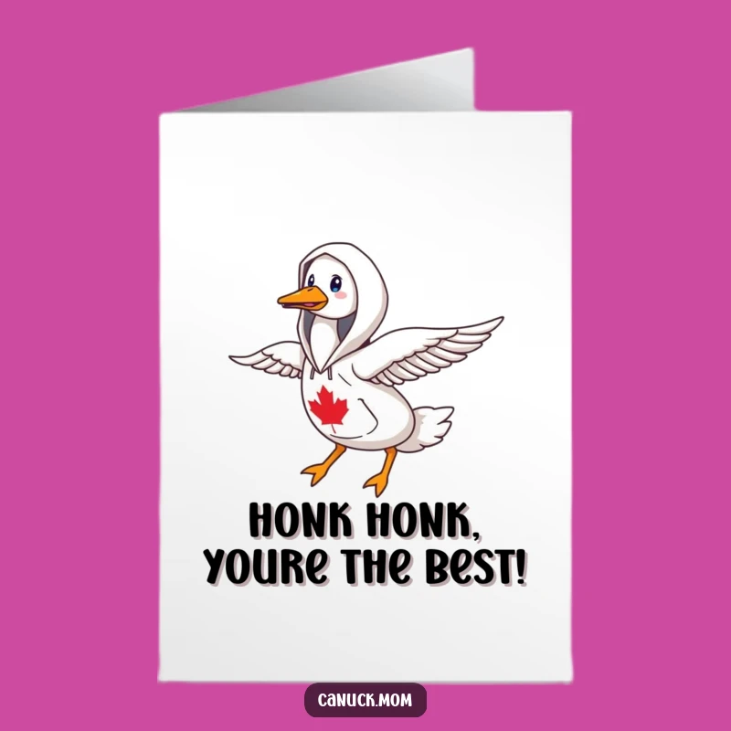 Free Printable Congrats Card: Goose Hoodie Northbound, Funny Downloadable Gift