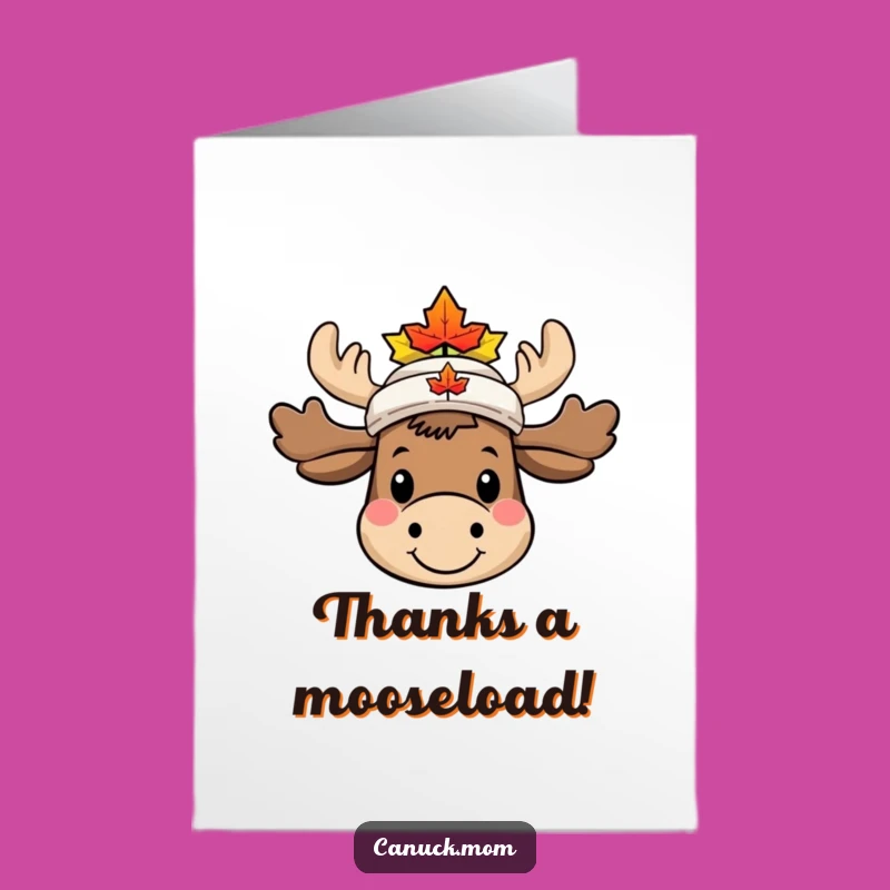 Free Printable Thank You Card: Grateful Moose - Print and Share!