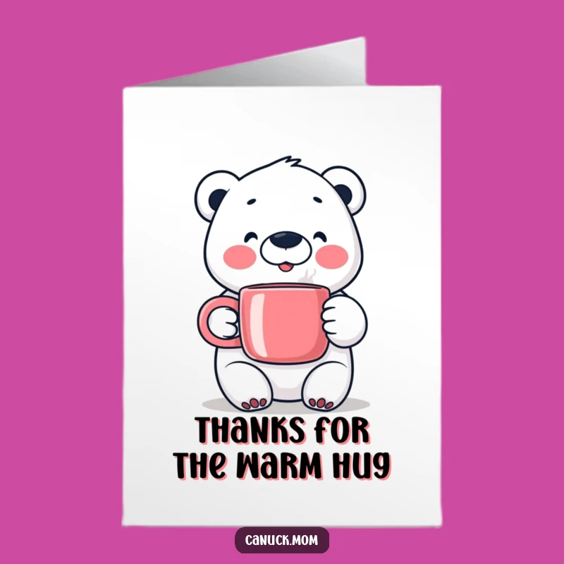 Free Printable Thank You Card: Polar Bear Gratitude - Download Now!