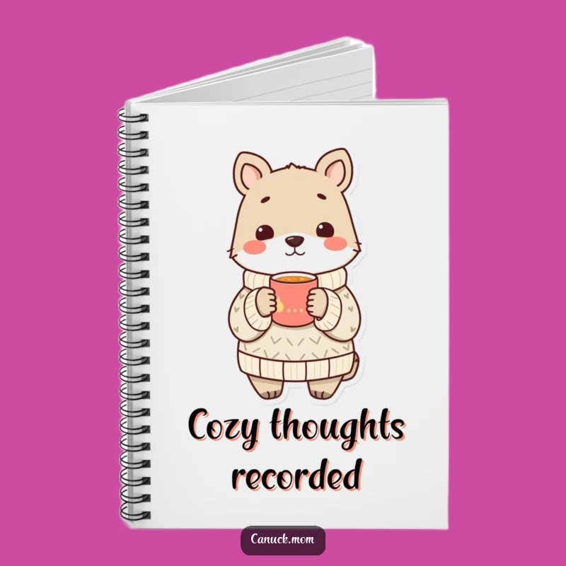 Funny Cozy Sweater Notebook - Jot Down Cozy Thoughts!