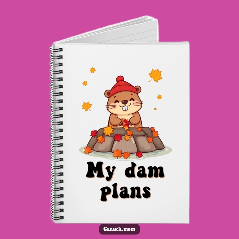 Funny Beaver Notebook - Canadian Dam Building Journal, Perfect Canada Funny Gift