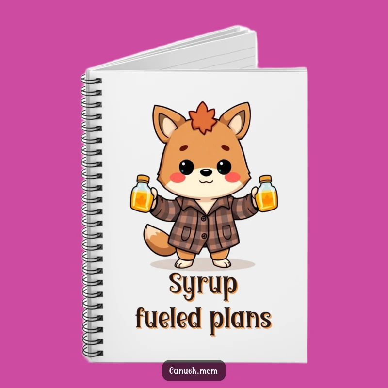 Funny Canadian Syrup Juggler Notebook - Jot Down Laughs & Ideas!
