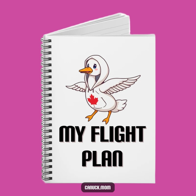 Funny Goose Hoodie Notebook: Jot Down Northern Adventures