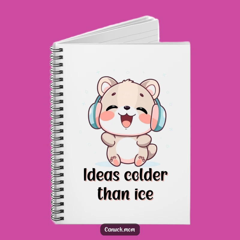 Funny Notebook: Earmuff Animal's Snowy Thoughts, Hilarious Journal Gift