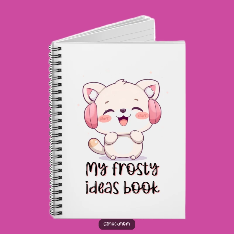 Funny Winter Journal: Earmuff Animal Laughing, Perfect Snowy Note-Taking Gift