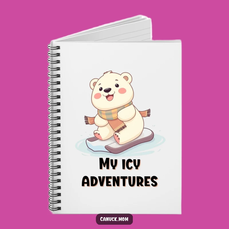 Funny Kawaii Polar Bear Notebook - Jot Down Your Sweetest Thoughts!