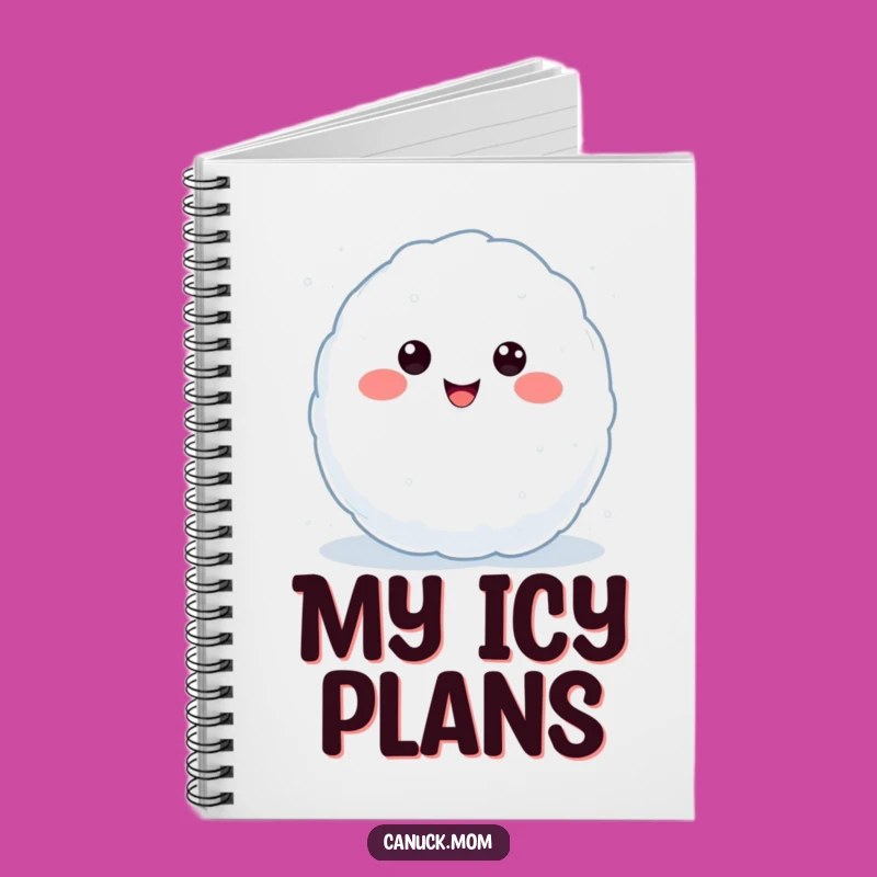 Funny Kawaii Snowball Notebook: Jot Down Fun with This Throwing Character, a Cool Funny Gift!