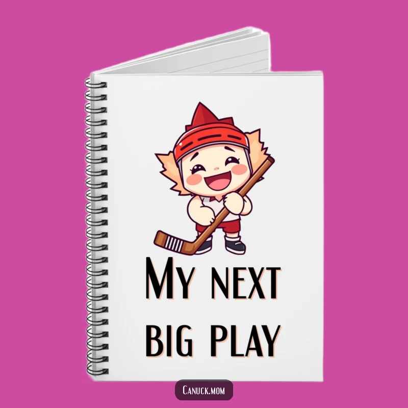 Funny Maple Leaf Hockey Notebook, Journal Fan Humor Gift