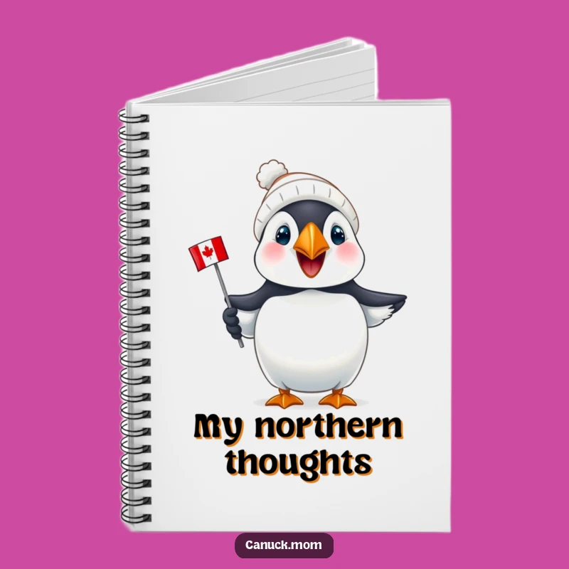 Funny Puffin Canada Notebook: Puffin Journal for Canadian Ideas, Cute Gift!