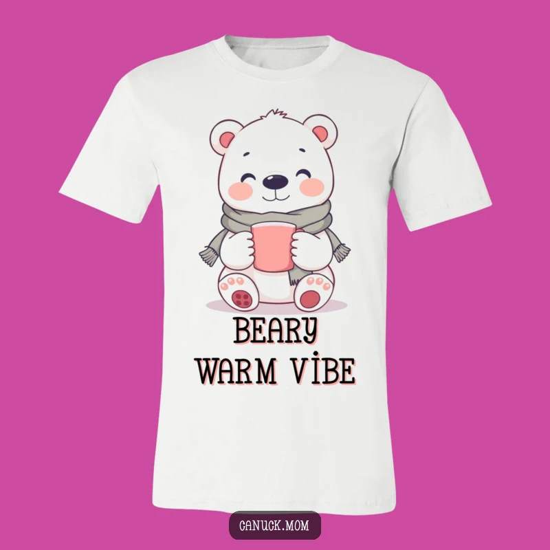 Funny Polar Bear T-Shirt: Smiling Scarf Bear, Your New Favorite Funny Gift Tee