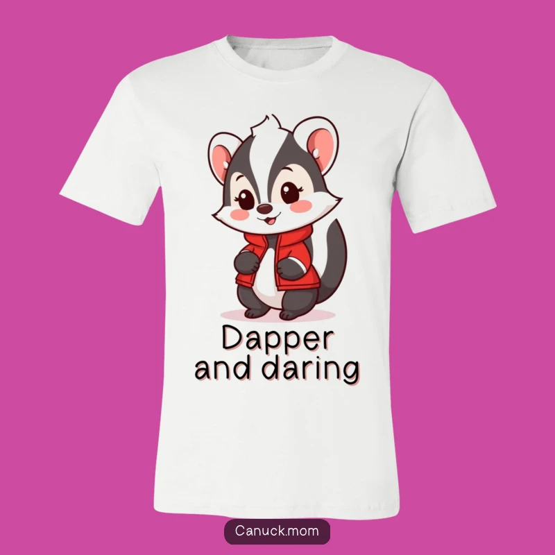 Funny Skunk T-Shirt with Red Jacket - Wear Your Friendship Proudly