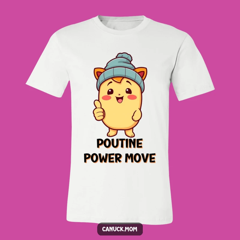 Funny Poutine Beanie T-Shirt - Wear Your Canadian Pride!