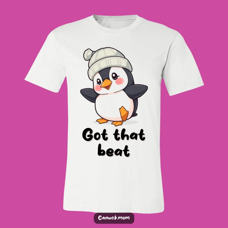 Funny Puffin Hat T-Shirt: Cheerful Tapper Tee, Lively Bird Apparel, Great Funny Gift