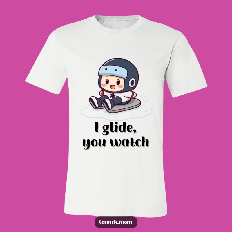 Funny Puck Slide T-Shirt: Hilarious Hockey Character, Your Go-To Funny Gift