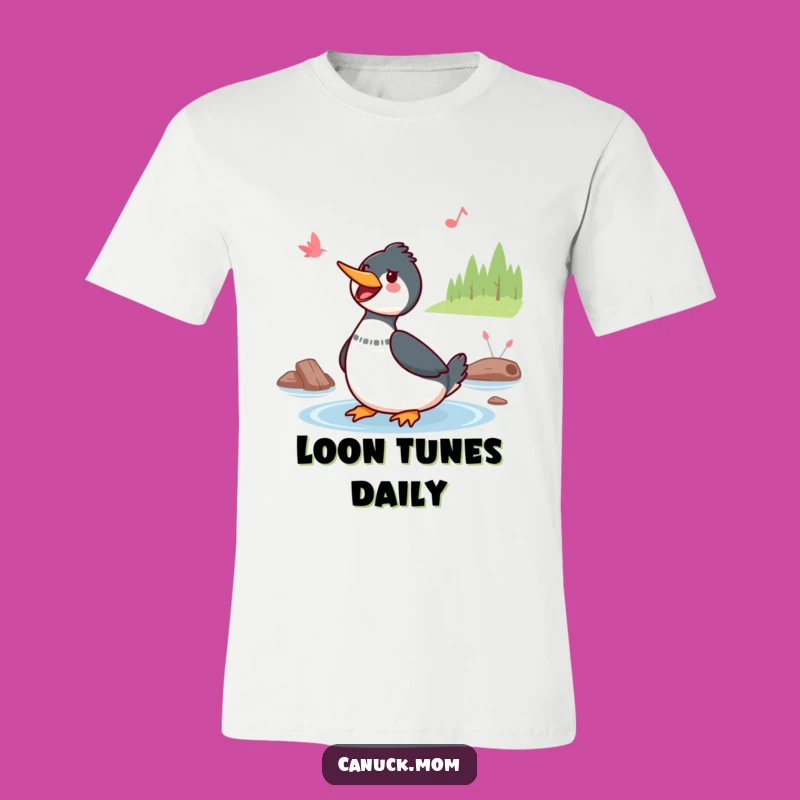 Funny Kawaii Loon T-Shirt: Cheerful Bird Humor, Great Funny Gift