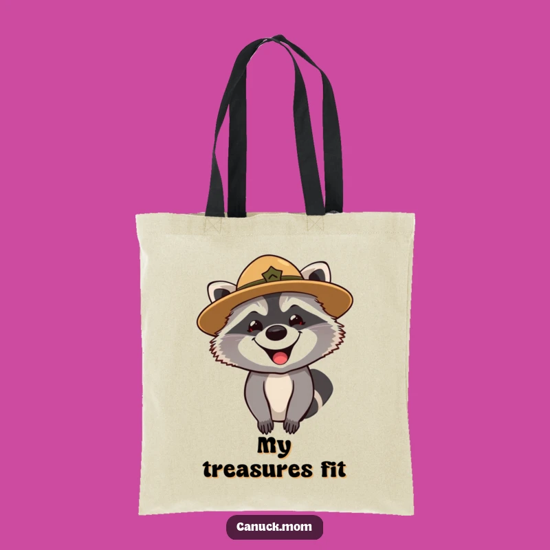 Funny Raccoon Ranger Tote Bag: Carry Your Curiosity - Perfect Funny Gift